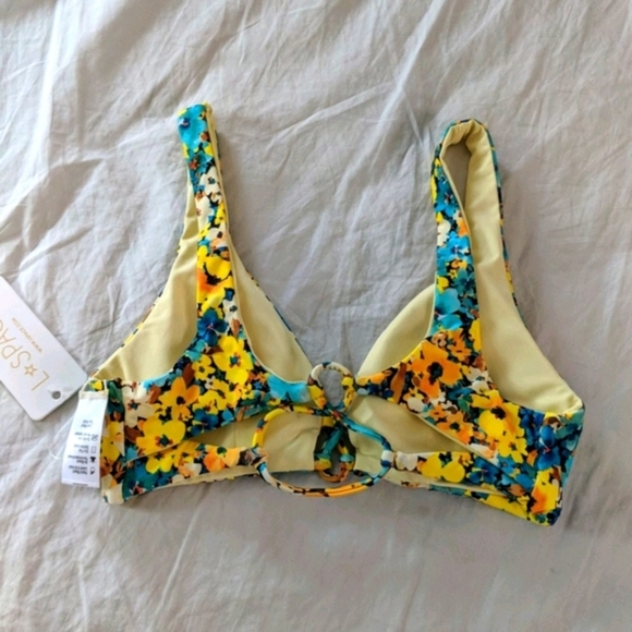 L*Space Playa Top Cabana Bottom Bikini Floral - Picture 3 of 5